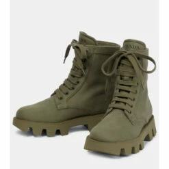 Prada Canvas Combat Boots -Cheap Prada Store unnamed file 3488