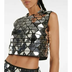 Prada Sequined Silk Crop Top -Cheap Prada Store unnamed file 349