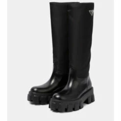 Prada Leather And Nylon Boots -Cheap Prada Store unnamed file 353