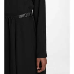 Prada Buckled Silk Twill Midi Dress -Cheap Prada Store unnamed file 3609