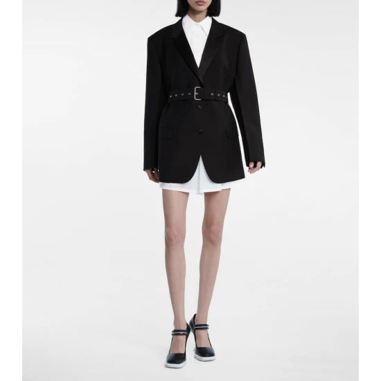 Prada Cropped Cotton Shirt 3 Prada Cropped Cotton Shirt