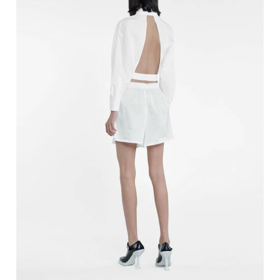 Prada Cropped Cotton Shirt 4 Prada Cropped Cotton Shirt - Image 2