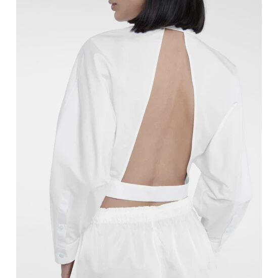 Prada Cropped Cotton Shirt 7 Prada Cropped Cotton Shirt - Image 5