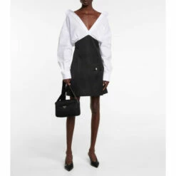 Prada Re-Nylon And Cotton Shirt Dress