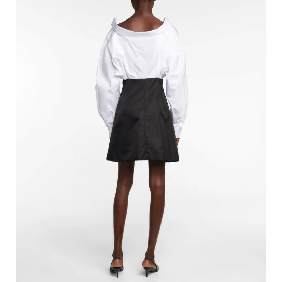 Prada Re-Nylon And Cotton Shirt Dress 4 Prada Re-Nylon And Cotton Shirt Dress - Image 2