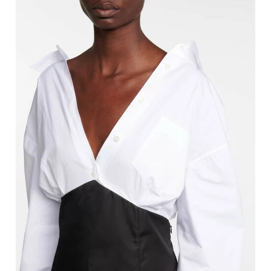 Prada Re-Nylon And Cotton Shirt Dress 5 Prada Re-Nylon And Cotton Shirt Dress - Image 3