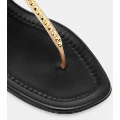 Prada Embellished Metallic Leather Sandals -Cheap Prada Store unnamed file 3675