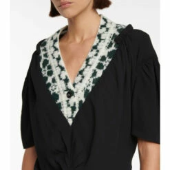 Prada Sablé And Jacquard Gown -Cheap Prada Store unnamed file 3692