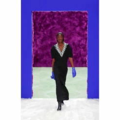 Prada Sablé And Jacquard Gown -Cheap Prada Store unnamed file 3695