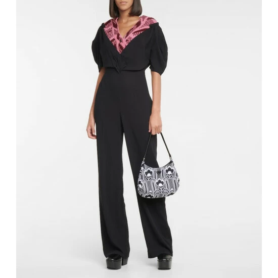 Prada Knit-panel Sablé Jumpsuit 3 Prada Knit-panel Sablé Jumpsuit