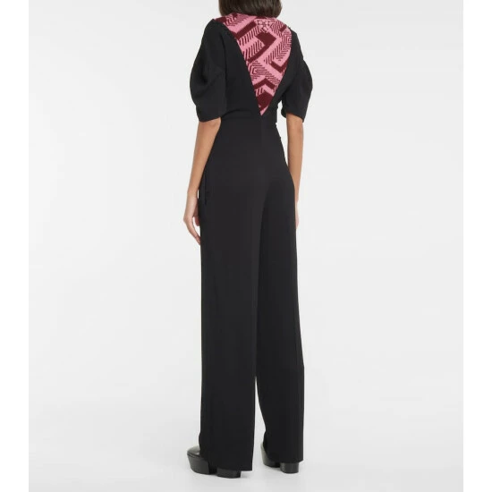 Prada Knit-panel Sablé Jumpsuit 4 Prada Knit-panel Sablé Jumpsuit - Image 2