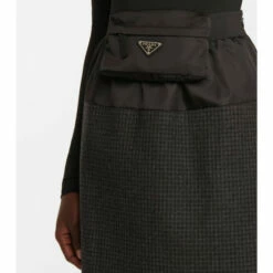 Prada Re-Nylon And Wool Miniskirt -Cheap Prada Store unnamed file 3722