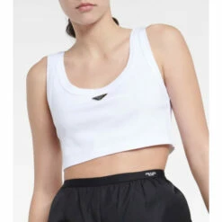 Prada Logo Cotton Jersey Crop Top 7 Prada Logo Cotton Jersey Crop Top -Cheap Prada Store unnamed file 375