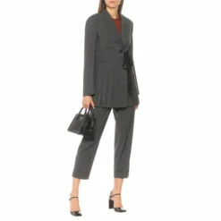 Prada Cropped Slim Virgin Wool Pants