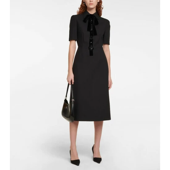 Prada Virgin Wool Midi Dress 3 Prada Virgin Wool Midi Dress