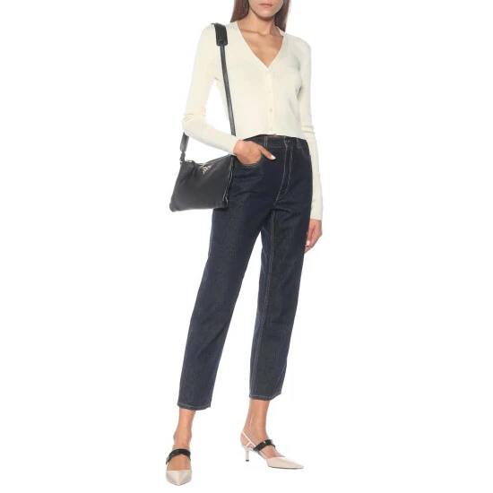 Prada Cropped Cashmere And Silk Cardigan 3 Prada Cropped Cashmere And Silk Cardigan