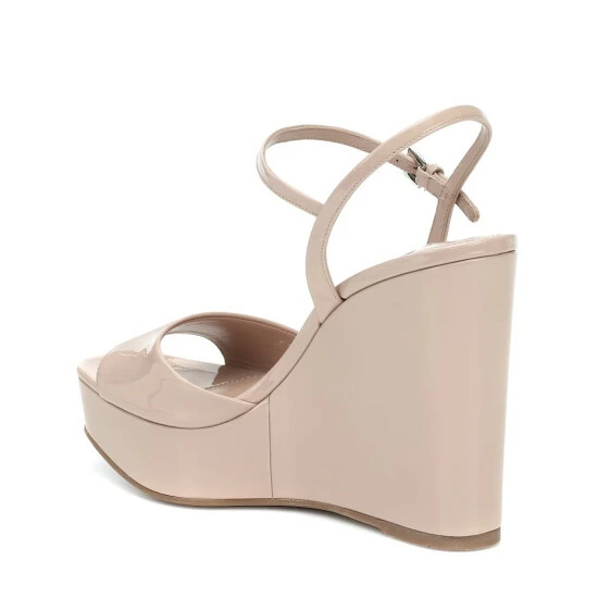 Prada Patent-leather Wedge Sandals 4 Prada Patent-leather Wedge Sandals - Image 2