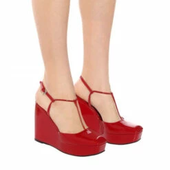 Prada Patent Leather Wedge Pumps -Cheap Prada Store unnamed file 3938