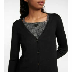 Prada Feather-trimmed Silk Cardigan -Cheap Prada Store unnamed file 396