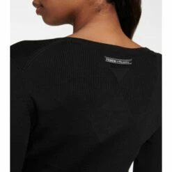 Prada Feather-trimmed Silk Cardigan -Cheap Prada Store unnamed file 397