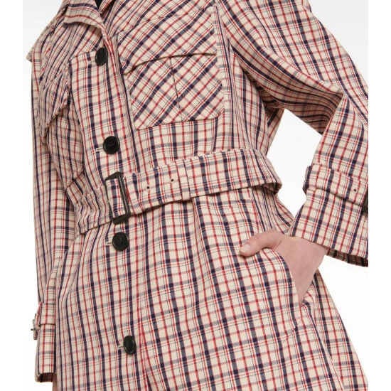 Prada Checked Virgin Wool Coat 6 Prada Checked Virgin Wool Coat - Image 4
