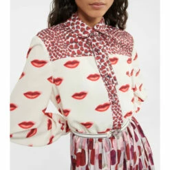 Prada Printed Crêpe De Chine Midi Dress -Cheap Prada Store unnamed file 3998