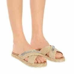 Prada Embellished Straw Sandals -Cheap Prada Store unnamed file 4028