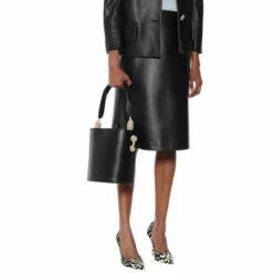 Prada Tambour Leather Bucket Bag