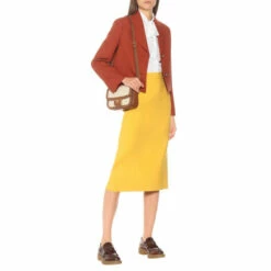 Prada Virgin Wool Pencil Skirt