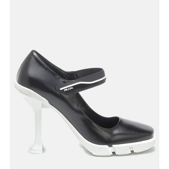 Prada Mary Jane 105 Leather Pumps 6 Prada Mary Jane 105 Leather Pumps - Image 4