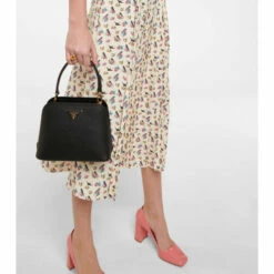 Prada Floral Crêpe Midi Dress -Cheap Prada Store unnamed file 4109