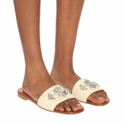 Prada Crystal-embellished Raffia Slides -Cheap Prada Store unnamed file 4133