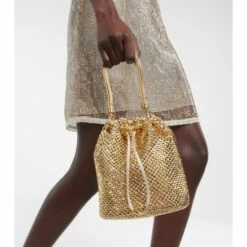 Prada Crystal-embellished Satin Shoulder Bag