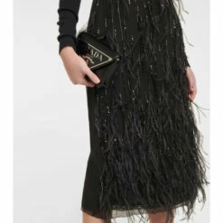 Prada Feather-embellished Midi Skirt -Cheap Prada Store unnamed file 4172