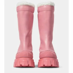 Prada Monolith Shearling-lined Leather Boots -Cheap Prada Store unnamed file 4196