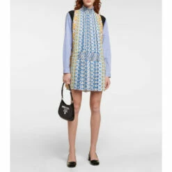 Prada Floral Crêpe Mini Dress