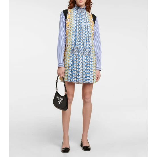 Prada Floral Crêpe Mini Dress 3 Prada Floral Crêpe Mini Dress