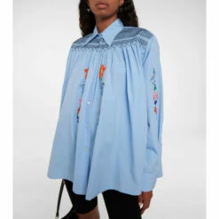 Prada Embroidered Cotton Shirt -Cheap Prada Store unnamed file 4237