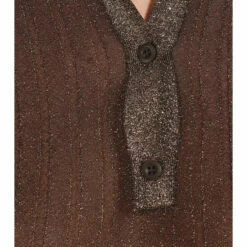 Prada Metallic Ribbed-knit Top -Cheap Prada Store unnamed file 4259