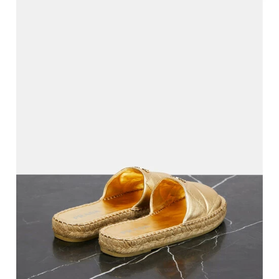 Prada Espadrille Leather Sandals 4 Prada Espadrille Leather Sandals - Image 2