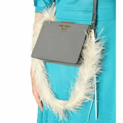 Prada Feather-trimmed Shoulder Strap -Cheap Prada Store unnamed file 4313