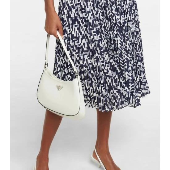 Prada Printed Pleated Midi Dress 6 Prada Printed Pleated Midi Dress - Image 4