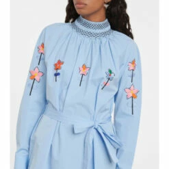 Prada Embroidered Cotton-poplin Minidress -Cheap Prada Store unnamed file 4325