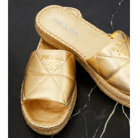 Prada Espadrille Leather Sandals 7 Prada Espadrille Leather Sandals - Image 5