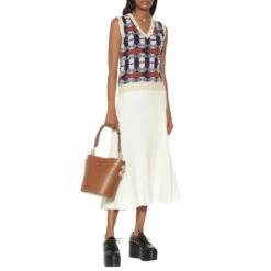 Prada Woven Leather Platform Brogues