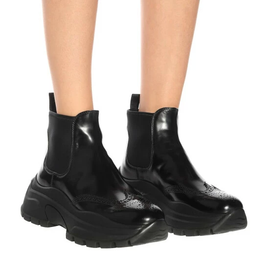 Prada Leather Ankle Boots 6 Prada Leather Ankle Boots - Image 4
