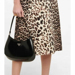 Prada Leopard-print Wool Midi Dress -Cheap Prada Store unnamed file 4432