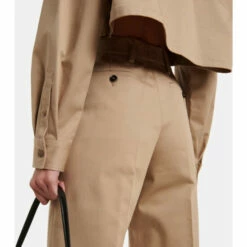 Prada High-rise Cotton-blend Pants -Cheap Prada Store unnamed file 451