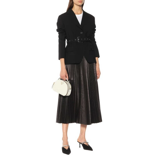 Prada Crystal-embellished Suede Mules 3 Prada Crystal-embellished Suede Mules