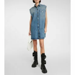 Cheap Prada Store 32 Prada Denim Shirt Dress